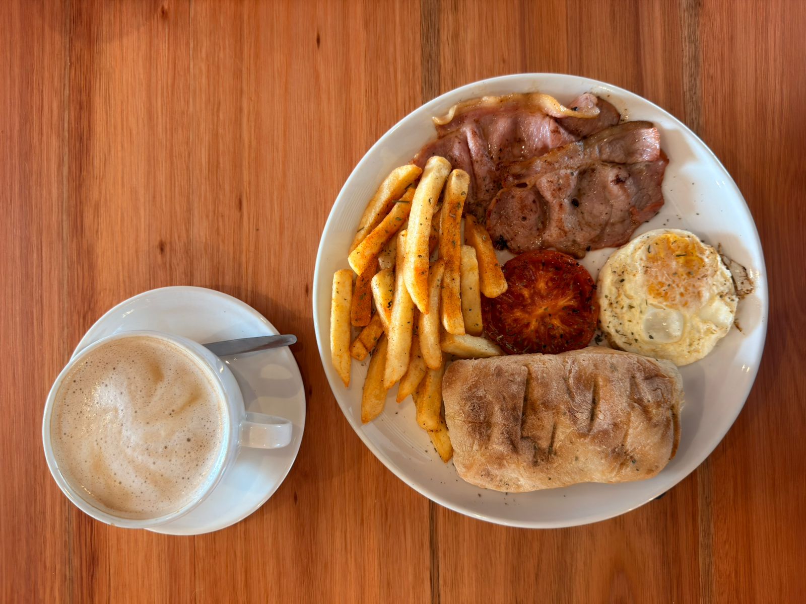 Full breakfast with coffee